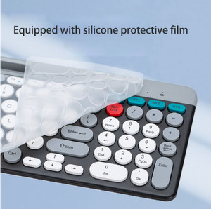 Juego de teclado y ratón BT inalámbricos de modo dual OEM Juego de miniteclado y ratón recargable de alta calidad - Product Image 4