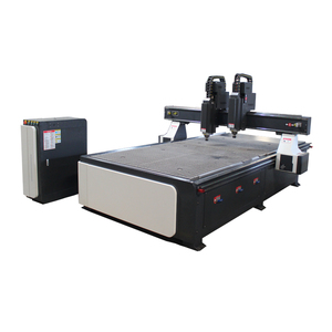 Venta caliente multifuncional dos cabezas carpintería CNC enrutador máquina de tallado - Product Image 4