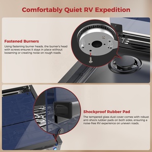 Nhà Sản Xuất Của Chất Lượng Cao Tùy Chỉnh 2-Burner <span class=keywords><strong>Gas</strong></span> Đung Thép Không Gỉ Bếp/Nồi Cho RV Hot Bán estufa De <span class=keywords><strong>Gas</strong></span> - Product Image 5