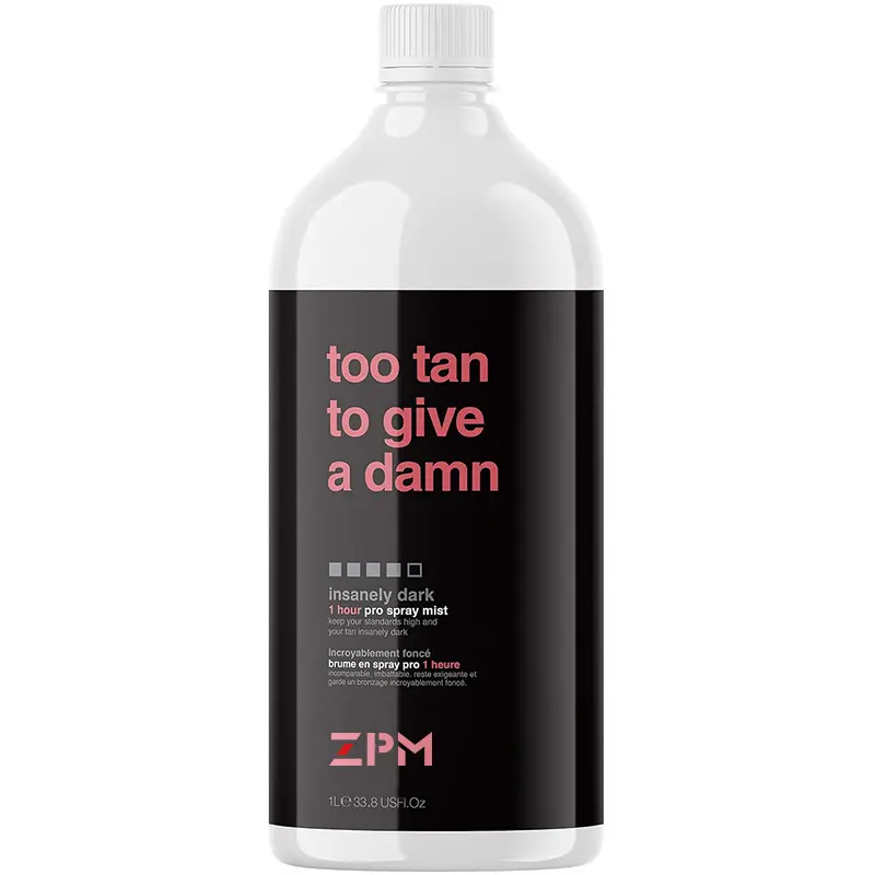Spray Tan Solution Pro Spray Mist Insanely Dark Sunless Solución de aerógrafo Uso con Spray Tan Machine agua de bronceado