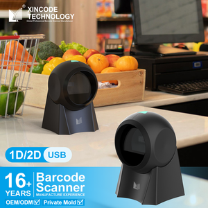 Xincode Table Bar <strong>Code</strong> <strong>Reader</strong> Machine Large Format 360 Degree 2D Desktop Scan USB Qrcode Pos <strong>Computer</strong> Barcode Scanner for Shop - Product Image 1