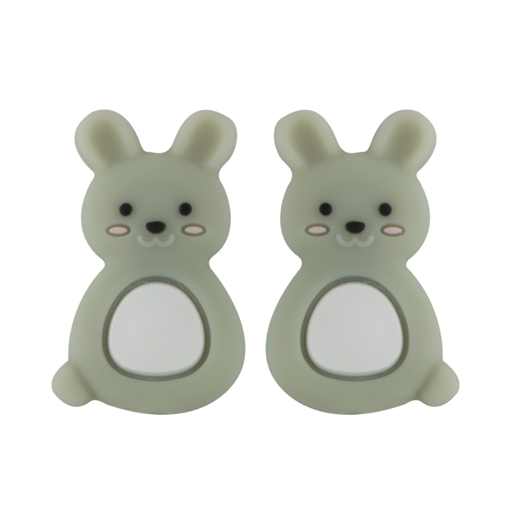 Rabbit Focal bead Light Gray SA125