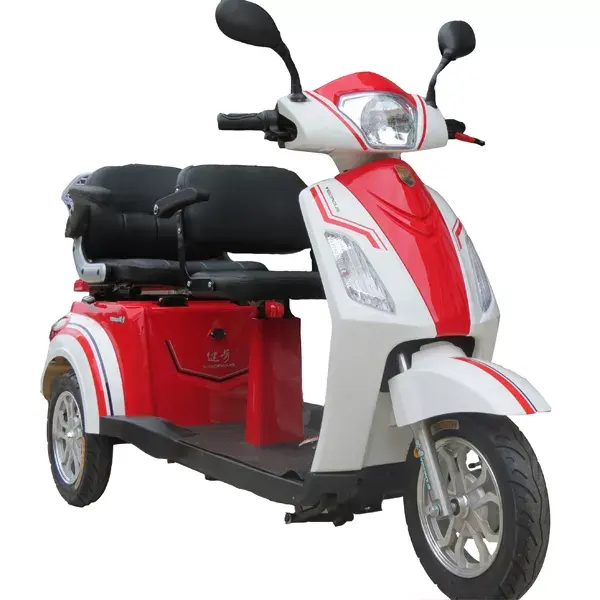 2024 5000W 10 Inch Gesmeed Aluminium E Driewieler Motorfiets 3 Wiel Voor Handicap