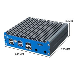 N150 Embedded Industrial Box PC Quad Core 4G LET RJ45 COM Celeron J5005 N6415 4x2,5G Netzwerk Ubuntu Linux Win10 Mini Router PC - Product Image 2