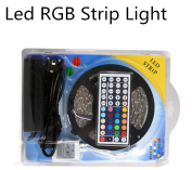 Rgb 5M ไฟ Led Strip Ip65กันน้ำ5050 Smd เปลี่ยนสีด้วยหม้อแปลงควบคุมระยะไกลและปลั๊ก - Product Image 3