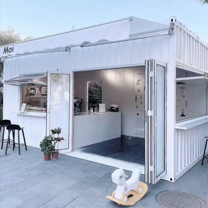 Casa Modular prefabricada personalizada, contenedor para cafetería, restaurante, 20 pies, 40 pies, para la venta