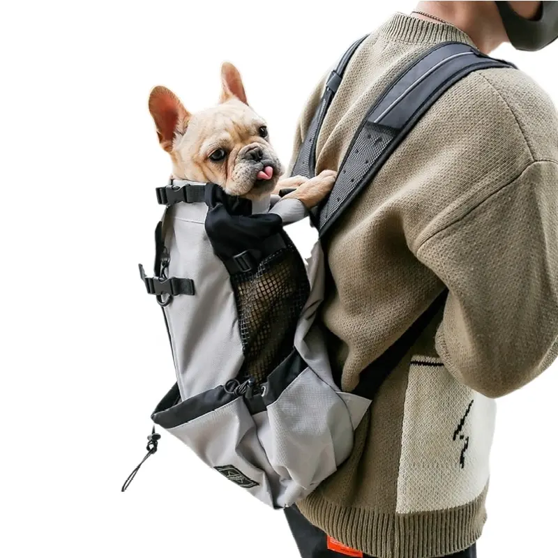 आउटडोर पोर्टेबल कुत्ते ले जाने बैग यात्रा के लिए समायोज्य कुत्ते बैग वाहक