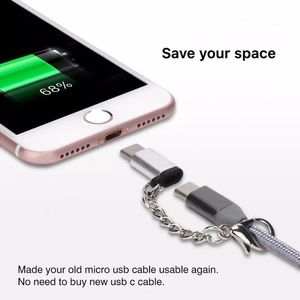 USB3.1タイプCオス-USB2.0マイクロBメスソケットアダプター (OTG付き) - Product Image 2