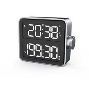 Timer da cucina digitale con doppio conto alla rovescia Stop orologi/orologio Timer magnetico con volume regolabile - Product Image 1