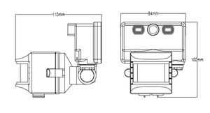 Sensor de movimiento de detección de posición infrarrojo montado en la pared inalámbrico interior Pdlux - Product Image 3