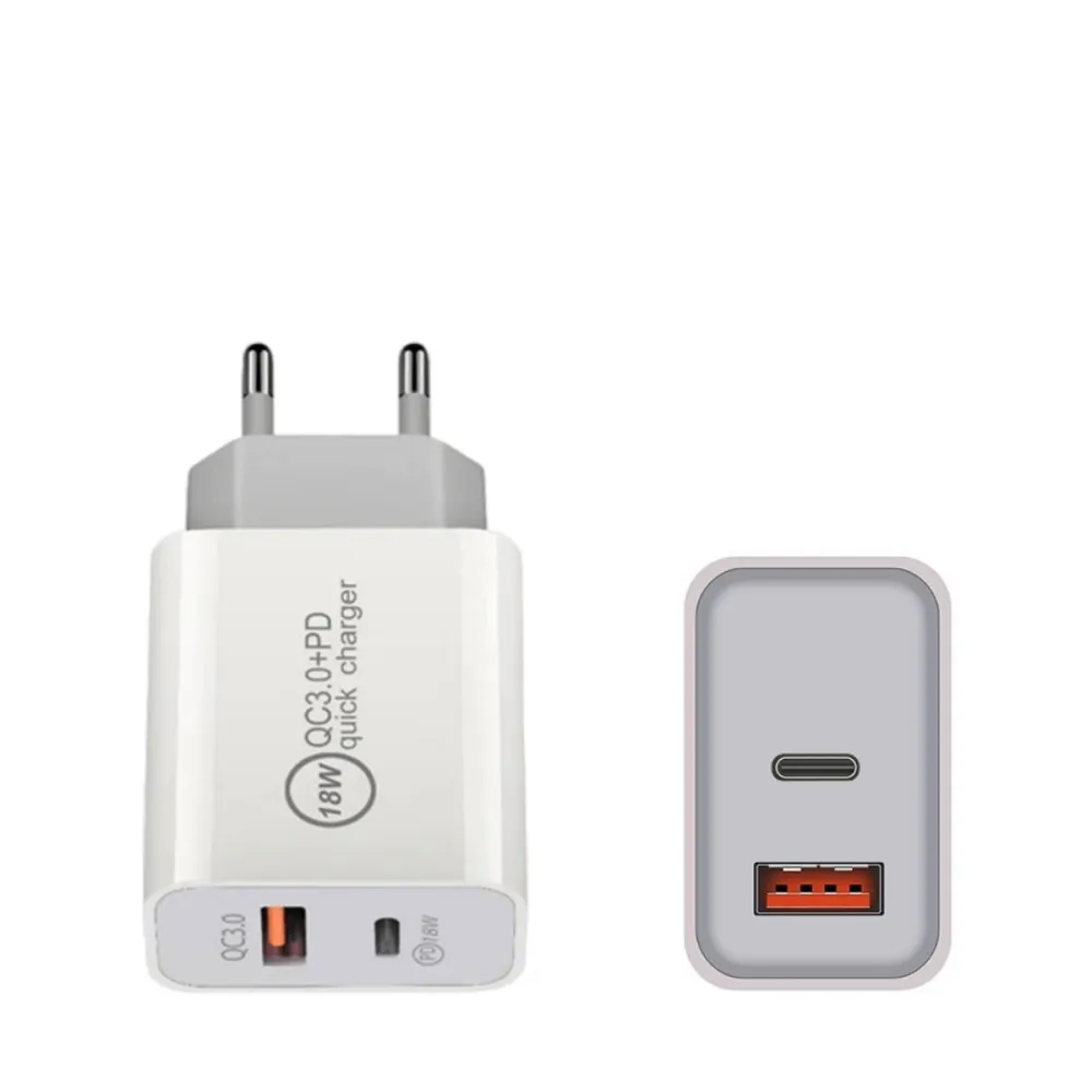 US EU AU UK 18W A C QC3.0 qc pd USB schnelles Handy Typ C Carga dor Schnell ladegerät Adapter für iPhone x xr 11 12 13 14 pro max
