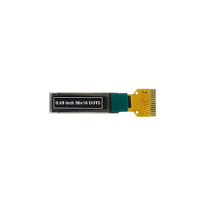 0.69 inch 96x16 White OLED <strong>LCD</strong> Module 14Pin FPC <strong>Interface</strong> <strong>I2C</strong> SSD1306BZ Narrow Mono OLED <strong>Display</strong> Monochrome PMOLED Screen - Product Image 1