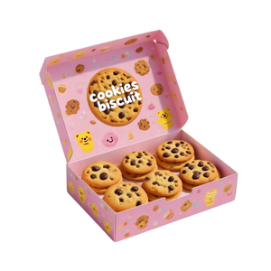 Lớn brookie Cookies hộp giấy bao bì các tông màu hồng duy nhất nhỏ sang trọng giáng sinh tùy chỉnh Cookie hộp - Product Image 6