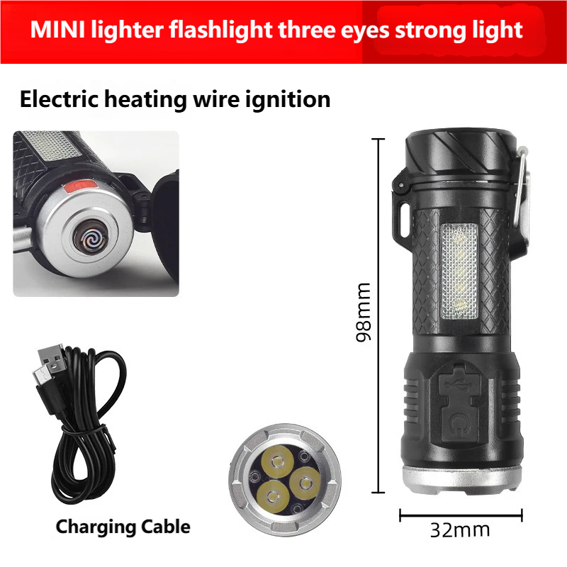 Three-eye electric heating wire cigarette
