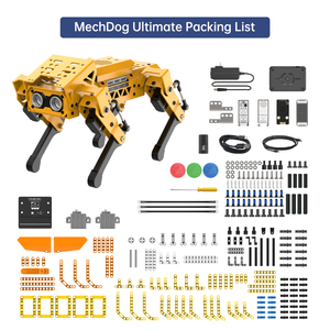 Hiwonder MechDog Control remoto AI Smart Quadruped Programación Robot Dog con controlador ESP32 Robot de codificación para la Educación