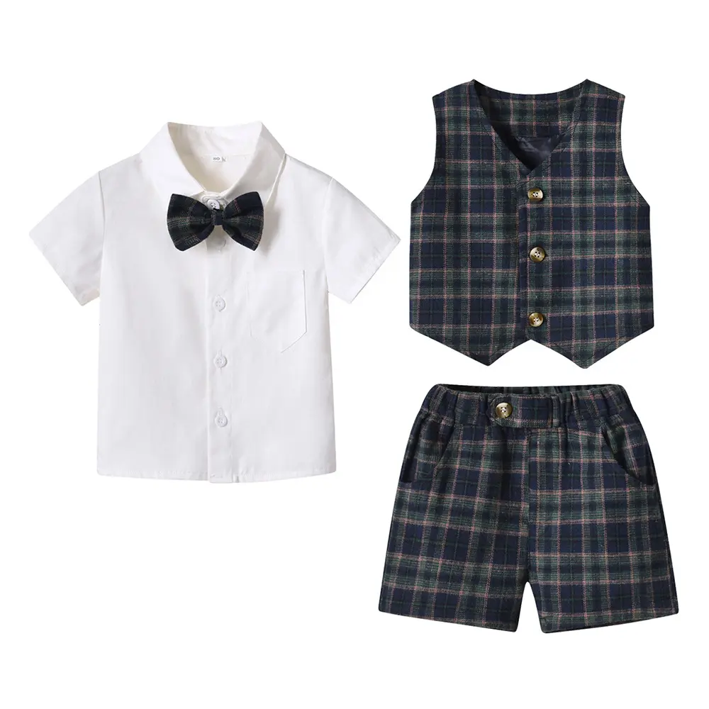Handsome toddlers outfits spring gentleman dress sets kids clothing wholesale online shop boys summer clothes 2023
