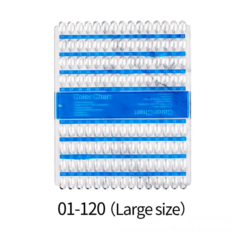 120 colors/color card nail tips