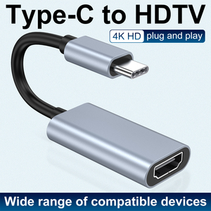 4K 30HzタイプC HDTVコンバータケーブルミニUSB C入力からHDTV出力へ電話ラップトップタブレットTVモニタープロジェクター - Product Image 4