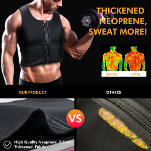 Bền Nâng Cấp Cơ Thể Shaper Phòng Tập Thể Dục Tập Thể Dục Mens Tắm Hơi Phù Hợp Với Đôi Mồ Hôi Vành Đai Tập Thể Dục Phòng Tắm Hơi Vest Eo Huấn Luyện Viên Quần Áo - Product Image 2