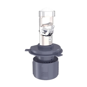 หลอดไฟหน้า LED สำหรับรถยนต์โปรเจคเตอร์ H4ลำแสงสูงต่ำ H4 A80ใช้ H4เลนส์ LED ระบบให้แสงสว่างอัตโนมัติสำหรับรถยนต์