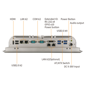 Intel Core I5/i7 8. bis 13. I7-10510U CPU Robuster Monitor 10,1 Zoll Ip65 Wasserdichter Monitor Embedded Industrial HMI Touch Panel PC - Product Image 2