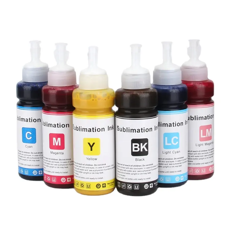 6Colors Refill Dye Sublimation Ink For Epson Artisan 1430 Stylus Photo R230 T50 1400 1500W Printer