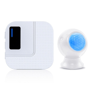 Sensor de movimiento y puerta corredera de vidrio sin marco, sensor táctil de seguridad para puerta, bricolaje, TY01 + PIR - Product Image 1