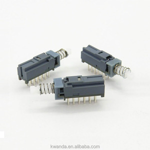 Self Lock Uni-Direction PCB <strong>2</strong>.5mm <strong>Push</strong> <strong>Button</strong> <strong>Switch</strong> DPDT 12 Pin 4 Position <strong>Button</strong> <strong>Switch</strong> - Product Image 3