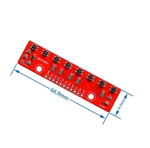 8-Kanal-IR-Tracking-Sensormodul 8 CH Infrarot-Line-Track-DIY-Detektor