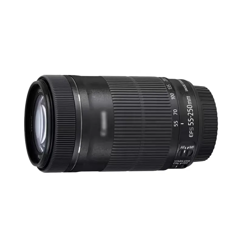 Оптовая продажа, 99%, новые профессиональные Объективы для цифровых камер Canon EF 55-250 мм 4-5,6 STM DSLR Zoom объектив