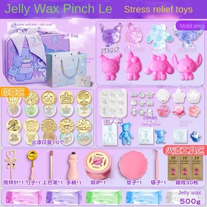 Jelly Silicone Pinch Le lửa sơn con dấu Tự làm Túi đặt mèo của Claw hạt cho cô gái giải nén đồ chơi biểu tượng tùy chỉnh Hộp quà tặng - Product Image 3
