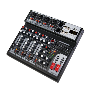 Profesyonel ses mikseri 4/6 kanal 99 dsp etkisi 3 band EQ mp3 bluetooth usb kayıt stereo yankı kazanç ses işlemcisi - Product Image 2