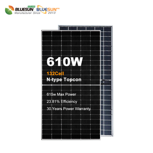 Bluesun Hochwertiges Regierungs-Solarpanel-Programm Beste 610-W-Solarmodule Solarpanel-Design für den Energie verbrauch zu Hause - Product Image 1