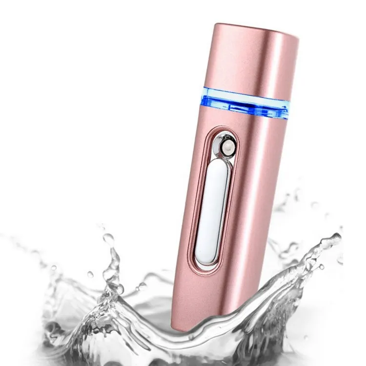 Oplaadbare Mini Draagbare Water Meter Ionische Facial Steamer Nano Spray Voor Gezicht