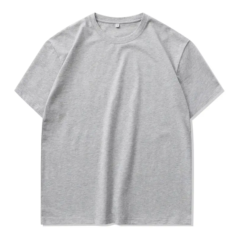 Camiseta estampada de verano para hombre, Camiseta holgada de 100% algodón, de manga corta, Color sólido japonés, venta al por mayor
