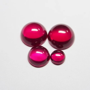 ที่มีคุณภาพสูงรูปทรงกลม5 # ทับทิมอัญมณีทับทิม Cabochon ซูเปอร์สตาร์สีแดงเครื่องประดับทำร้อนทับทิมธรรมชาติ unheated 2 CT - Product Image 1