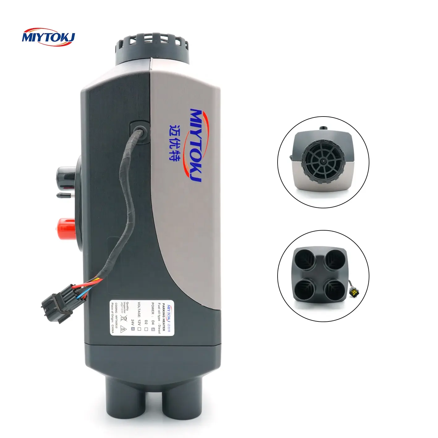 Miytokj Nhà Máy Bán Hàng Trực Tiếp 12V 24V 5KW Không Khí Diesel Bãi Đậu Xe Nóng Nhiên Liệu Nóng Cho Du Lịch Van Xe Buýt Campe