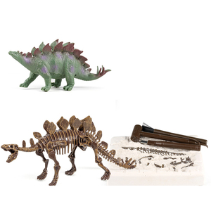 QS yeni tasarım eğitim gerçekçi kazmak Dino 3D iskelet seti oyuncak DIY dinozor fosil kazmak kiti oyuncaklar ile simülasyon modeli - Product Image 4