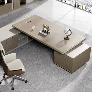 Cao cấp hình chữ L bàn với lưu trữ lớn nội thất văn phòng bàn điều hành cho CEO - Product Image 3