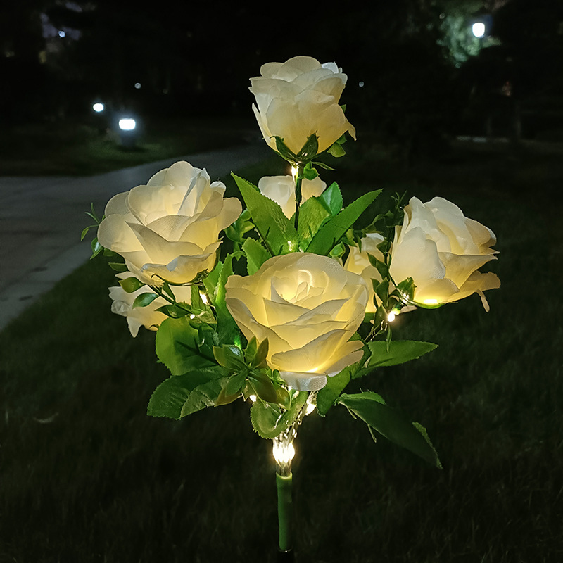 7 heads rose white bag