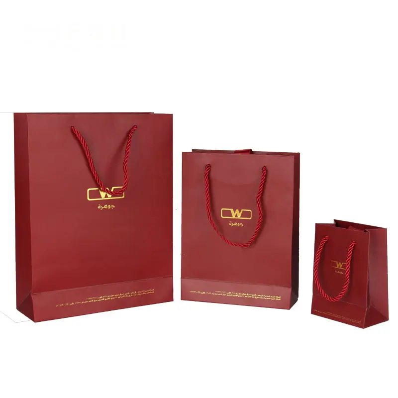 Atacado baixo preço engroçado saco de papel com corda alça Gift bag Reciclável Shopping & business bag impressão sua marca