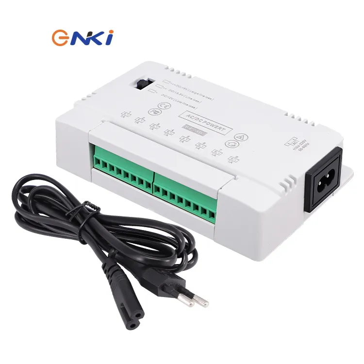 110V/220V AC à DC 12V 2A 4A 8A alimentation à découpage en plastique boîtier d'alimentation CCTV pour caméra CCTV