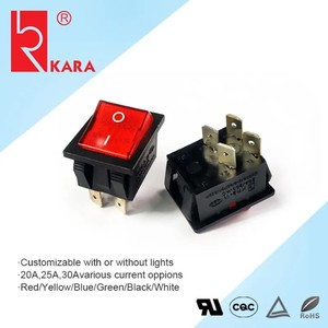 15A 250V 4P interruttori a pulsante in metallo illuminato 1NO1NC/2NO combinazione per utensili elettrici e saldatrici foro di montaggio 16mm - Product Image 2