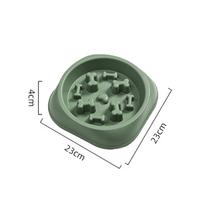 多色印花塑料慢食品碗猫狗易于清洁，适合中小型户外四季使用 - Product Image 6
