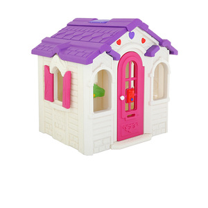 Nhựa chơi nhà cho trẻ em trẻ em nhựa <span class=keywords><strong>Playhouse</strong></span> và trượt Đồ chơi trong nhà chơi lâu đài PE chơi nhà búp bê với Slide - Product Image 3