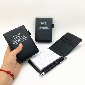 Cubierta de cuero de fábrica con logotipo personalizado impreso con Bloc de notas de papel insertado A7 Planificador de cuero de bolsillo PU Business Small Notebook - Product Image 5
