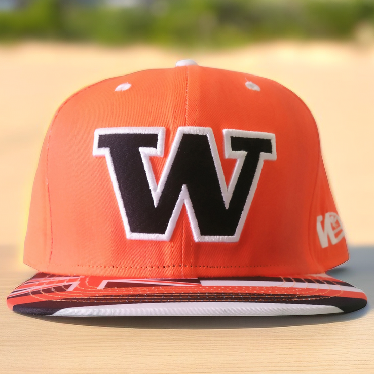 Orange Snapback Cap