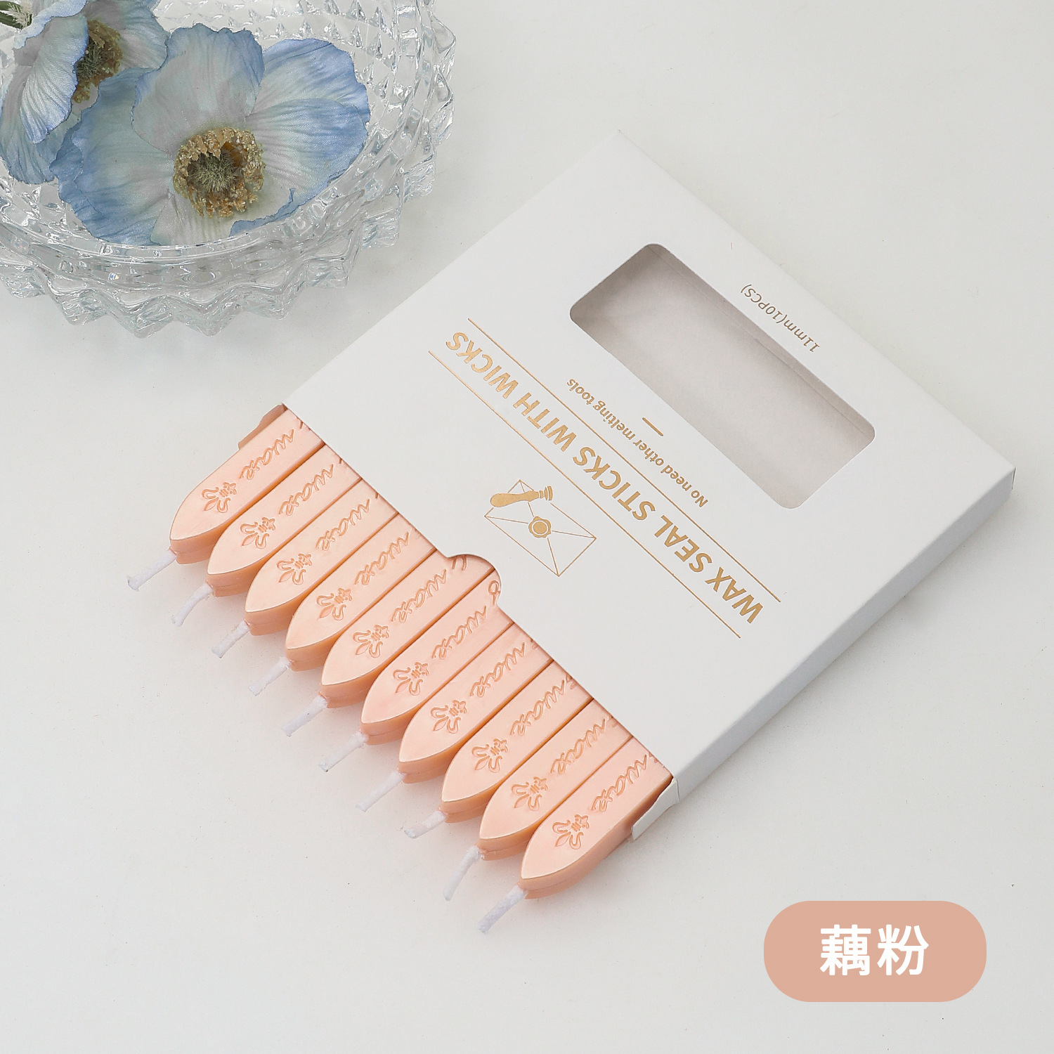 Letter-shaped with core-10 pcs per box-lotus root powder