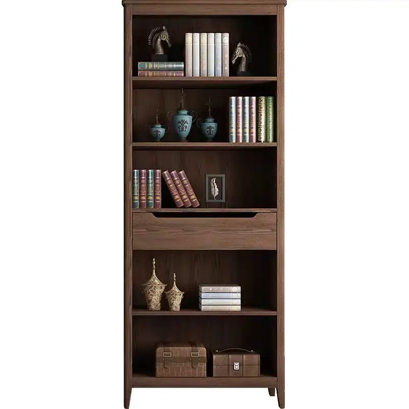 American simple bookcase Scandinavian small house study furniture organizer storage cabinet Solid Wood/MDF/Parical board/OSB