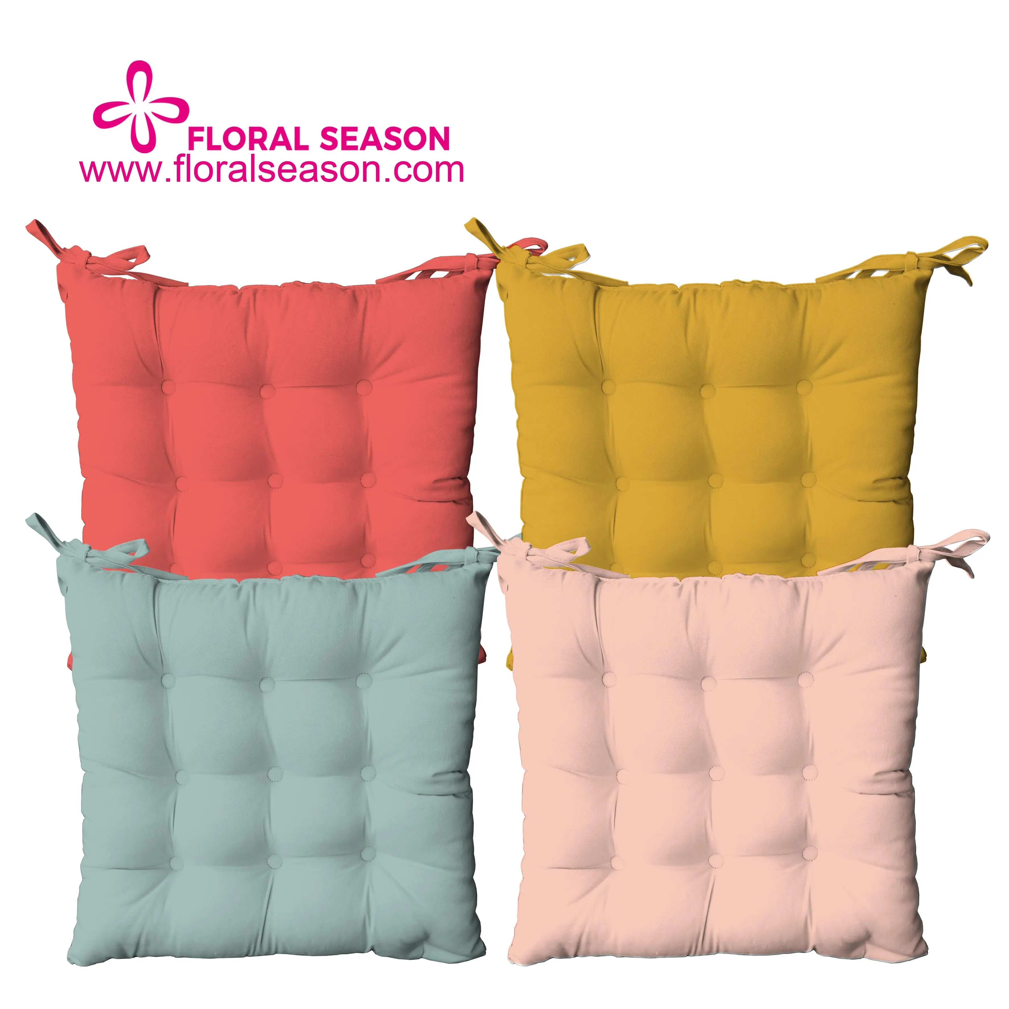 Wholesale Solid Color Pillows Soft Thick Chair Pad Tatami Daybed Floor Cushion